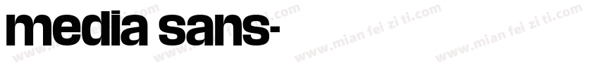 media sans字体转换